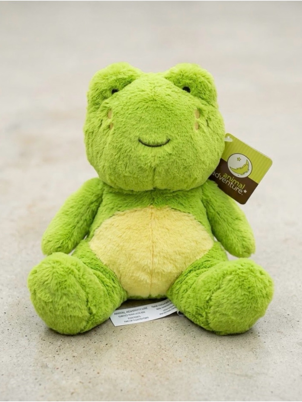 Animal Adventure Green Frog Plush Stuffed Animal — NWT